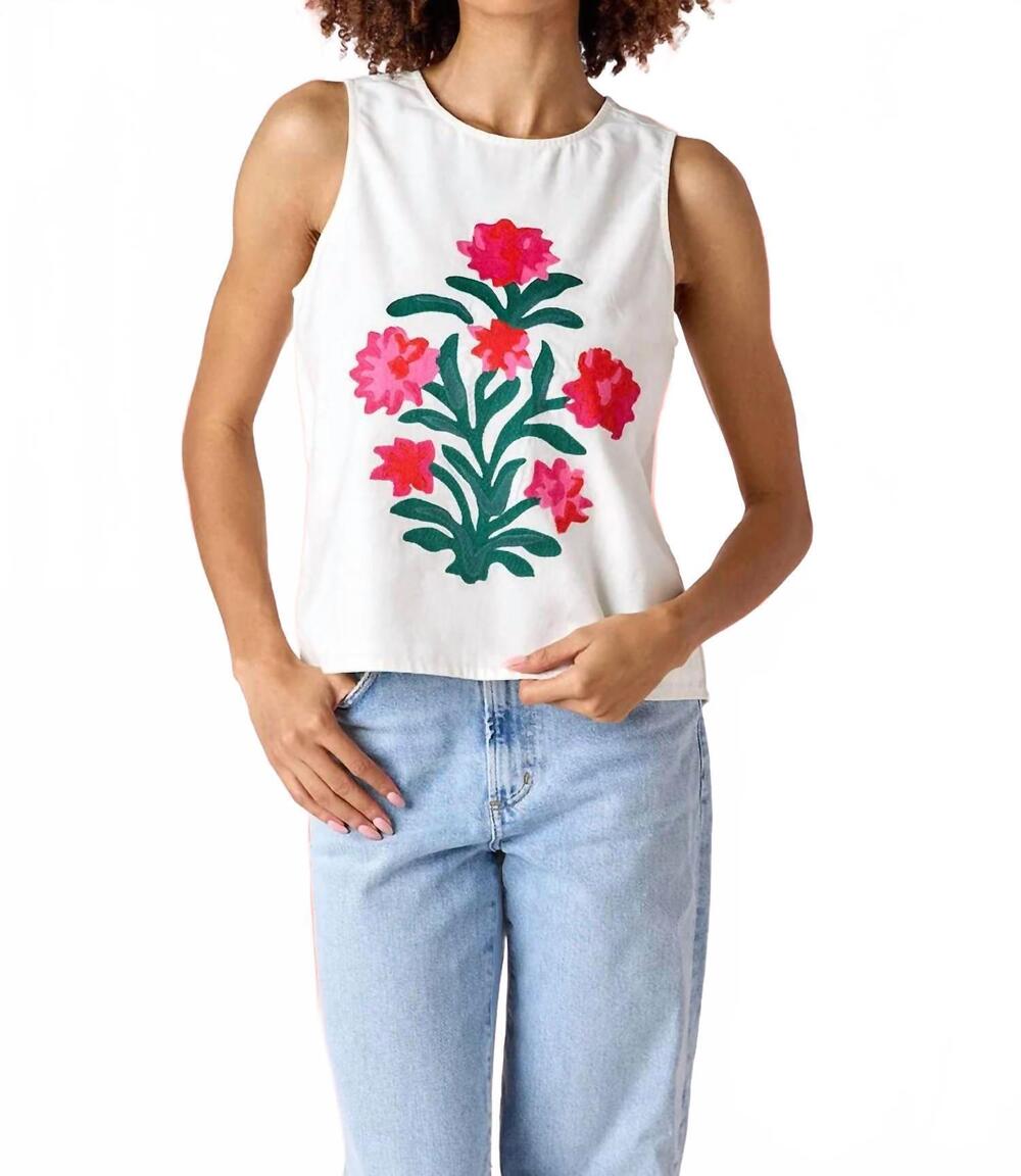 NEW CROSBY BY MOLLIE BURCH elly tank top in ivory